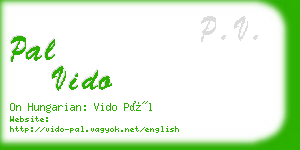 pal vido business card
